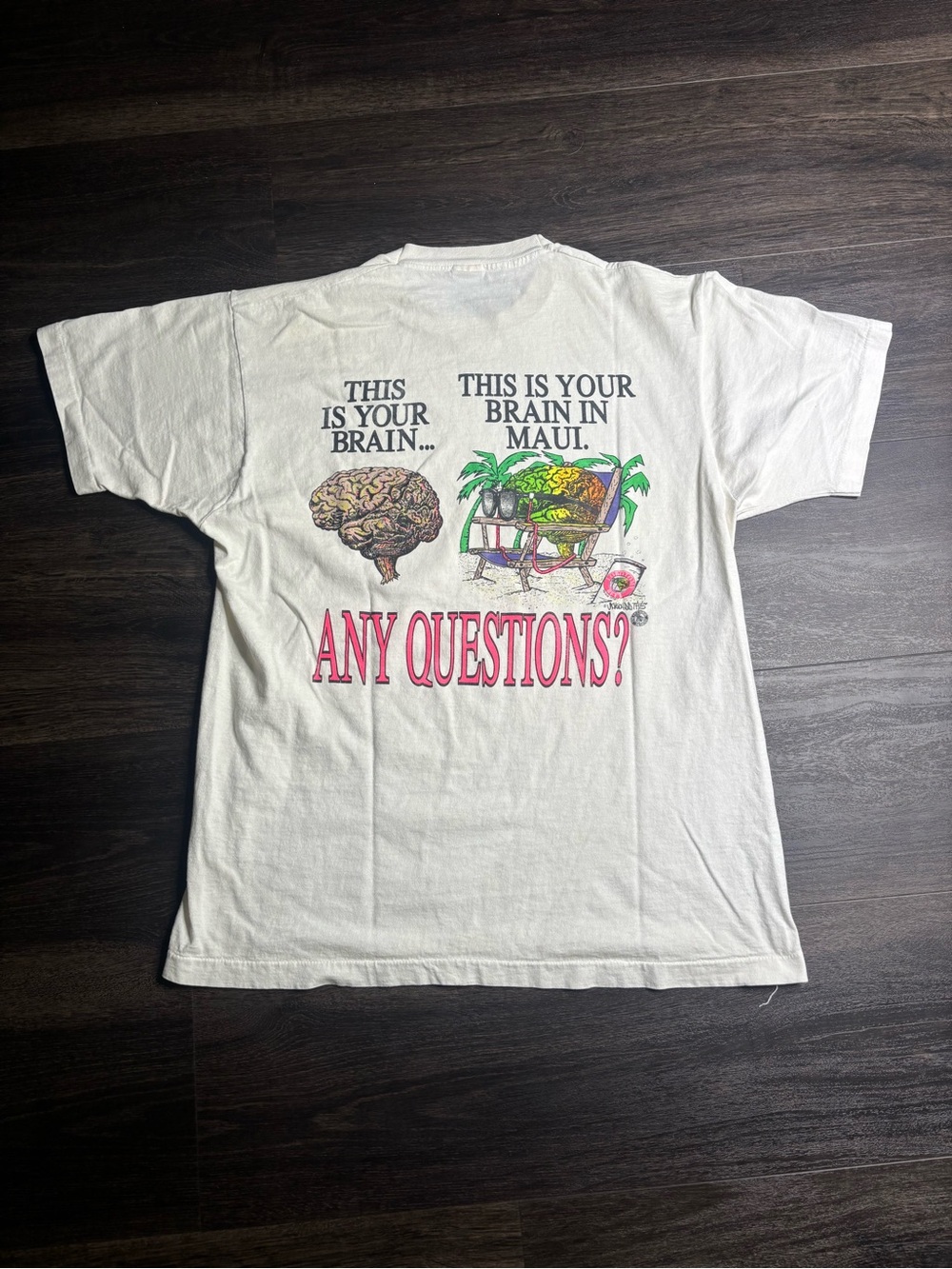 Vintage This Is Your Brain…This Is Your Brain In Maui Tshirt